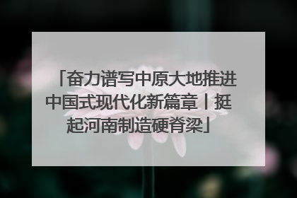 奋力谱写中原大地推进中国式现代化新篇章丨挺起河南制造硬脊梁